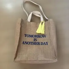 麻素材 トートバッグ TOMORROW IS ANOTHER DAYのサムネイル