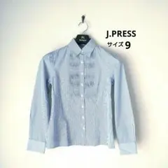 美品 J.PRESS ジェイプレス ピンタックデザインブラウス