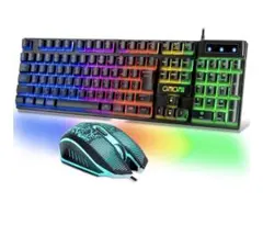 CATCHIW RGBメカニカルキーボードとゲーミングマウスセット