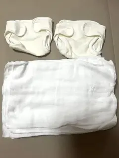 布オムツ10枚　オムツカバー2枚　セット
