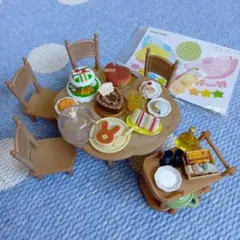 ✿シルバニア✿家具 小物 テーブル カート イス パーティー 食べ物 まとめ売り