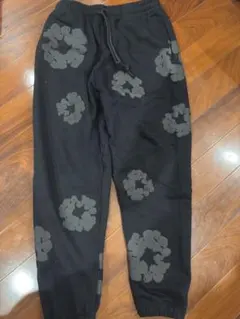 デニムティアーズスウェットパンツ　黒X黒 S 正規品