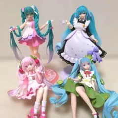 初音ミク 桜ミク フィギュア セット ぬーどるストッパー Luminasta