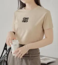 Chicoビーズロゴ入り刺繍チビT ショート丈のサムネイル