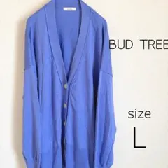 きれいめVネックカーディガン　薄手　オフィスカジュアル　パープル