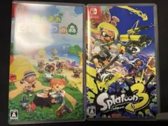Switch あつまれどうぶつの森 スプラトゥーン3 まとめ売り