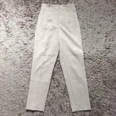 ザラ ハイウエスト テーパードパンツ スラックス センタープレス 美脚 XS