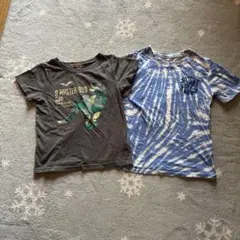 迷彩柄と恐竜柄のTシャツ2枚セット