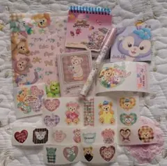 ディズニー、ダッフィー&フレンズ　メモ帳　シール　ペン　まとめ売り