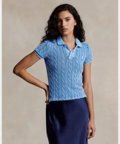美品 POLO RALPH LAUREN ケーブルニット ポロシャツ XSのサムネイル