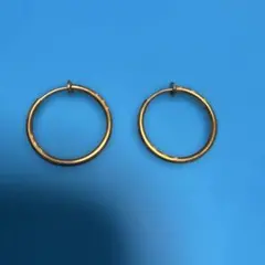 ゴールドフープイヤリング 直径約2.2cmのサムネイル