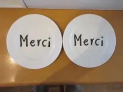 ヴィヴル ケーキプレート Merci 2枚セット