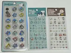 スヌーピー おはじき　タイルシール 3シートセット