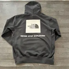 美品 THE NORTH FACE スクエア バッグロゴ フーディ パーカー