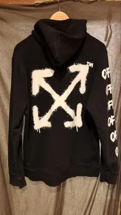 Off-White アローロゴ パーカー ブラック フーディ 定価132800円 