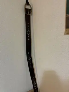 す*け様 本革Ralph Lauren スタッツベルト ゴールドバックル