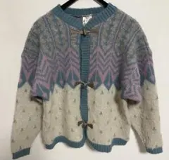 ニットカーディガン　ウール　アイスランド製