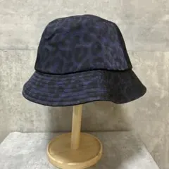 LANVIN ランバン ダークブルー レオパード柄 バケットハット　ハットのサムネイル