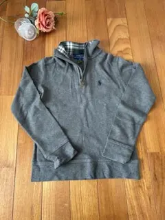 Polo Ralph Lauren グレー ジップアップセーター　サイズ8