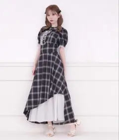 apres jour フロントオープン襟付きブラウス アシメロングスカート