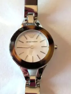 EMPORIO ARMANI　レディースウォッチ 本革ブラウン
