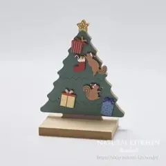 ☆ラスト1★ 【ナチュラルキッチン】木製インテリアスタンドリスとプレゼントツリー