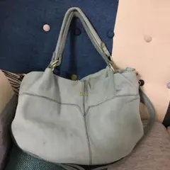ビュレ✴︎本革2wayショルダーバッグ　ミントグリーンのサムネイル
