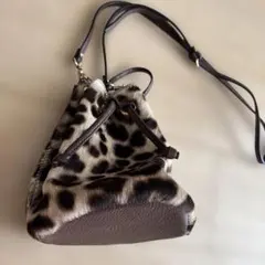 Gianni Notaro ミニ巾着 ショルダーバッグ レオパードのサムネイル