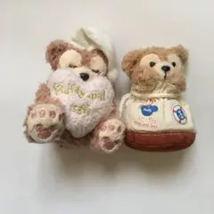 Duffy 　ダッフィー　シェリーメイ　ぬいぐるみバッジ　２個　まとめ売り
