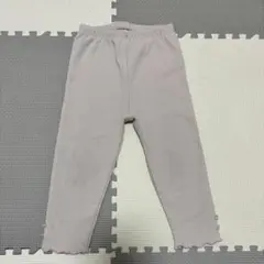 バースデイ ママラク mamarakuリブ レギンス サイズ80 ピンクベージュ