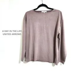 A DAY IN THE LIFE フェイクスエード プルオーバー カットソー