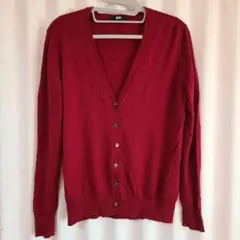 ユニクロ エクストラファインメリノ Vネック カーディガン XL