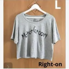 Right-on ライトオン　ロゴT クロップドT 半袖　Tシャツ　5分袖のサムネイル