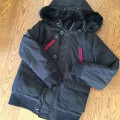 ZIDDY ジディー　フード　ファー取外可能冬用ジャンパー１５０㎝【uesd】