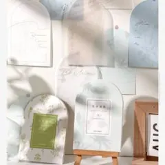 硫酸紙　紙モノ　コラージュ　素材紙　多素材紙　与风动一庭花影系列5種　おすそ分け