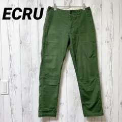 【ECRU】ベイカーパンツ　グリーン　チノパン　カジュアルパンツ
