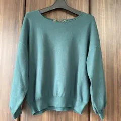 ローズティアラ ニット　バックリボン42 ゆったりサイズ