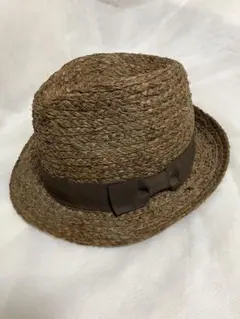 コックス　ラフィアハット　ブラウン