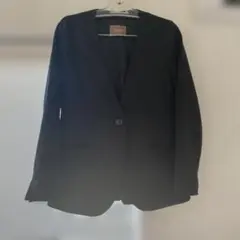 ノーカラージャケット　黒 Mサイズ