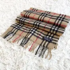 【Burberrys'】バーバリー ノバチェック マフラー 100%カシミヤ