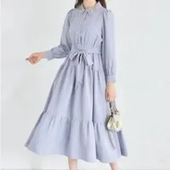 tocco closet ビーズ装飾付き Aラインワンピース