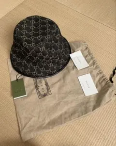 【新品未使用】GUCCI ネイビー ハット GG レディース　Mサイズ グッチ | レディース バケットハット | GUCCI® JP