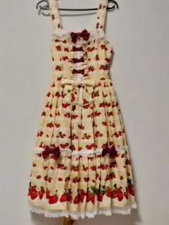 Angelic Pretty 摘みたていちごジャンパースカートセット アカ - メルカリ