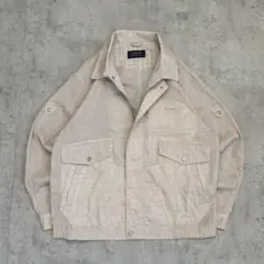 vintage ブルゾンジャケット　短丈　リネン　麻　アメカジ　シティーボーイ