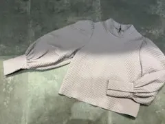 GRL 薄紫 バルーンスリーブ キルティングブラウス