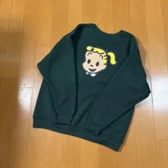 OSAMU GOODS ダークグリーン 裏起毛スウェット トレーナー 刺繍　Ｌ