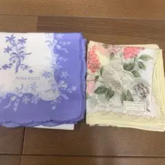 お値下げ！ 新品未使用！NINA RICCI レディースハンカチ 2枚セットのサムネイル