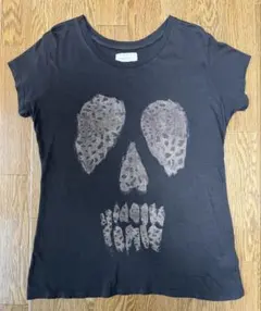 ZARA Trafaluc レオパード×スカル グラフィックTシャツ M