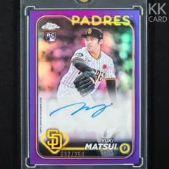 150枚限定 2024 Topps Chrome 松井裕樹 直筆サインカード - メルカリ