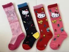キッズハイ靴下4足セット 16-19cm 丈長さ約25cm